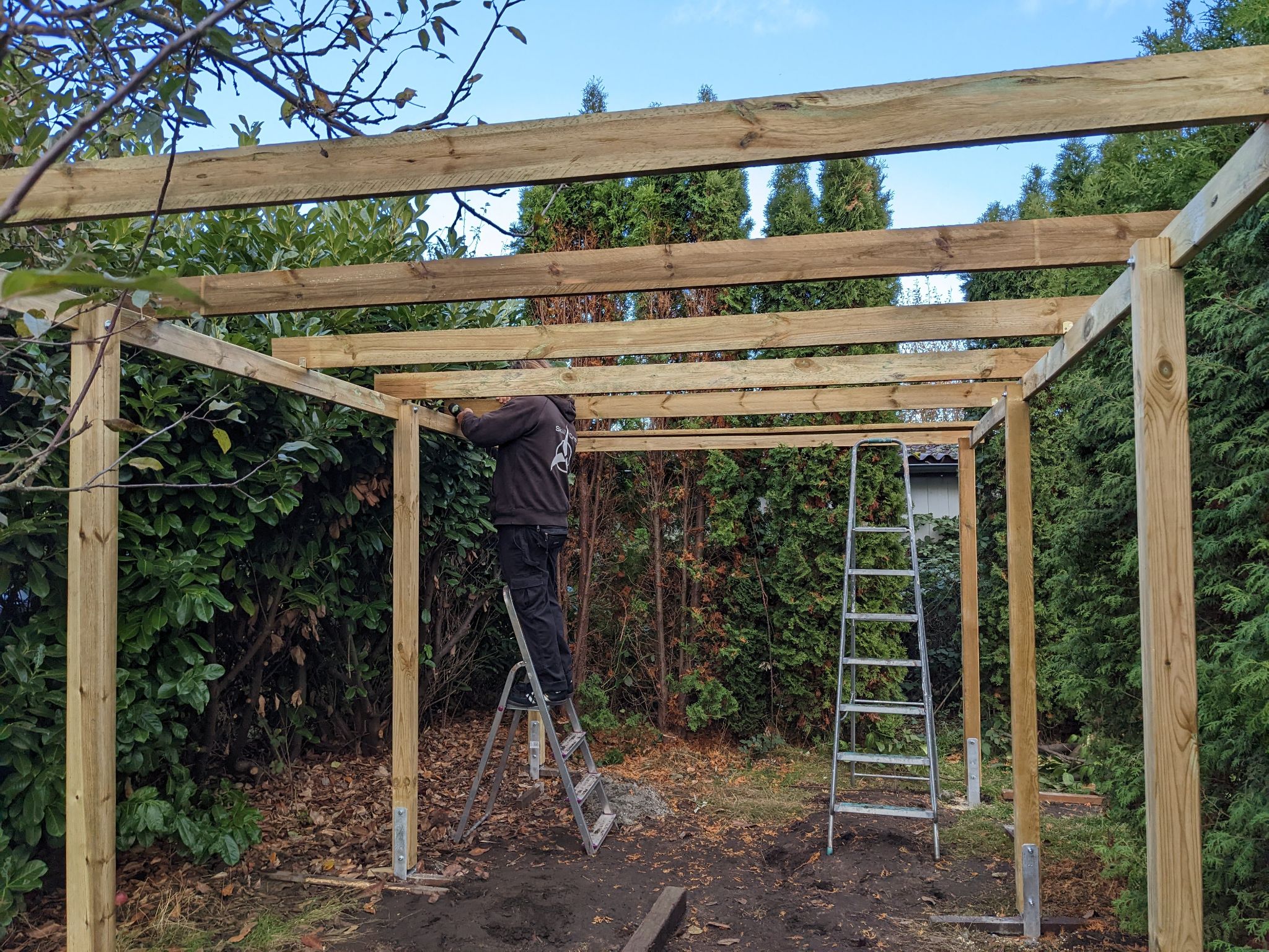 Carport oder Anbau aus Holz