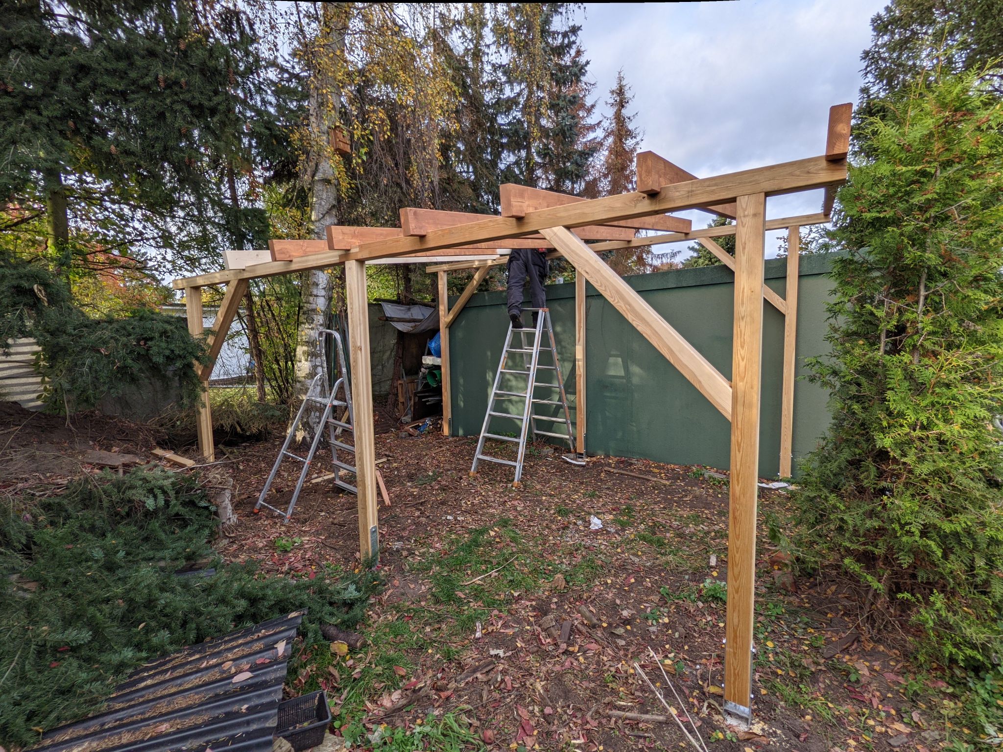 Carport oder Anbau aus Holz