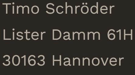 Anschrift als Bild dargestellt